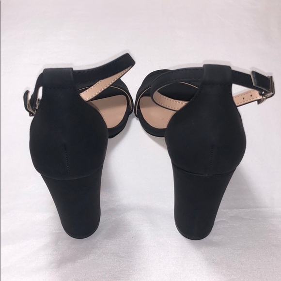 New Women's Black Open Toe Heeled Sandals Size 10 - Picture 9 of 15